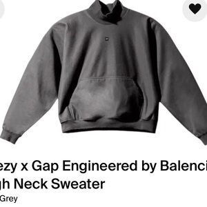 Yeezy Turtleneck Sweater in Charcoal